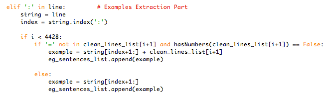 Prior to this modification, the last example sentence could not be extracted from each key